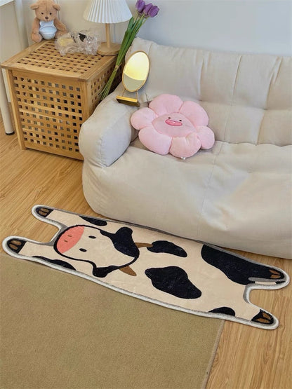 CowLuxe Bath Mat - Long Cow Shape Non-Slip 50x120 CM | Ymonde