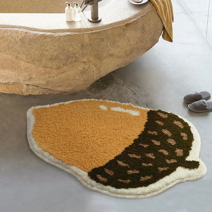ChestnutSoft Bath Mat - Chestnut Shape Non-slip Soft | Ymonde