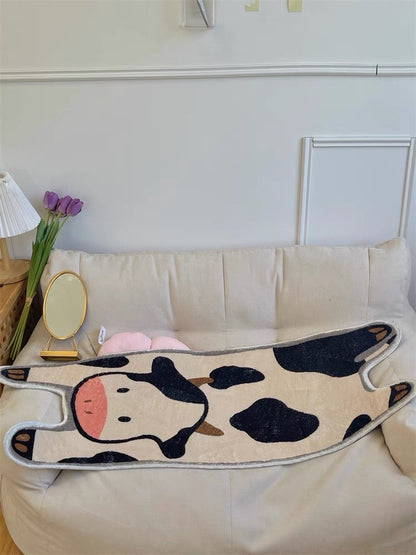 CowLuxe Bath Mat - Long Cow Shape Non-Slip 50x120 CM | Ymonde