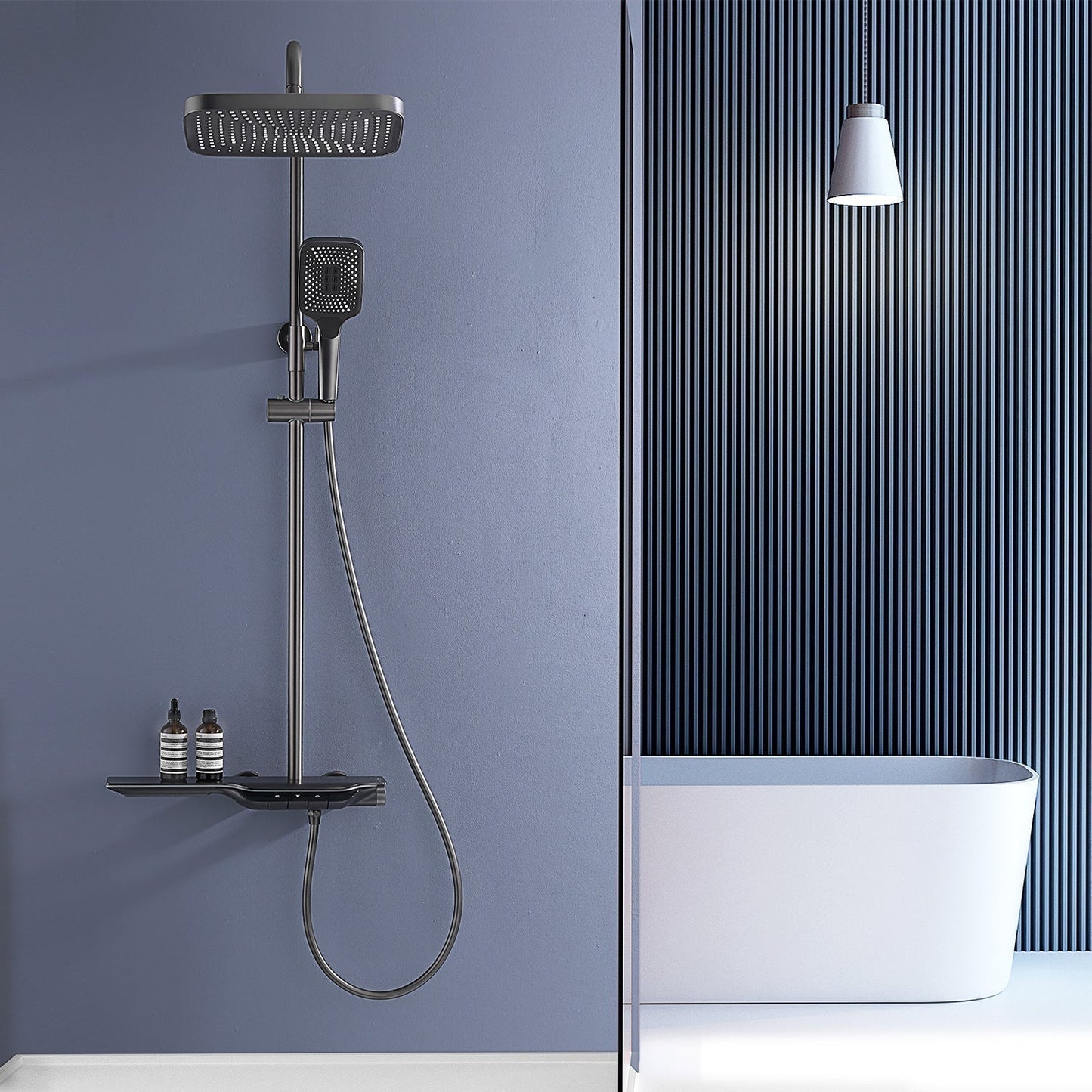 LumaRain LED Rain Shower - Thermostatic Luxury Shower System | Ymonde