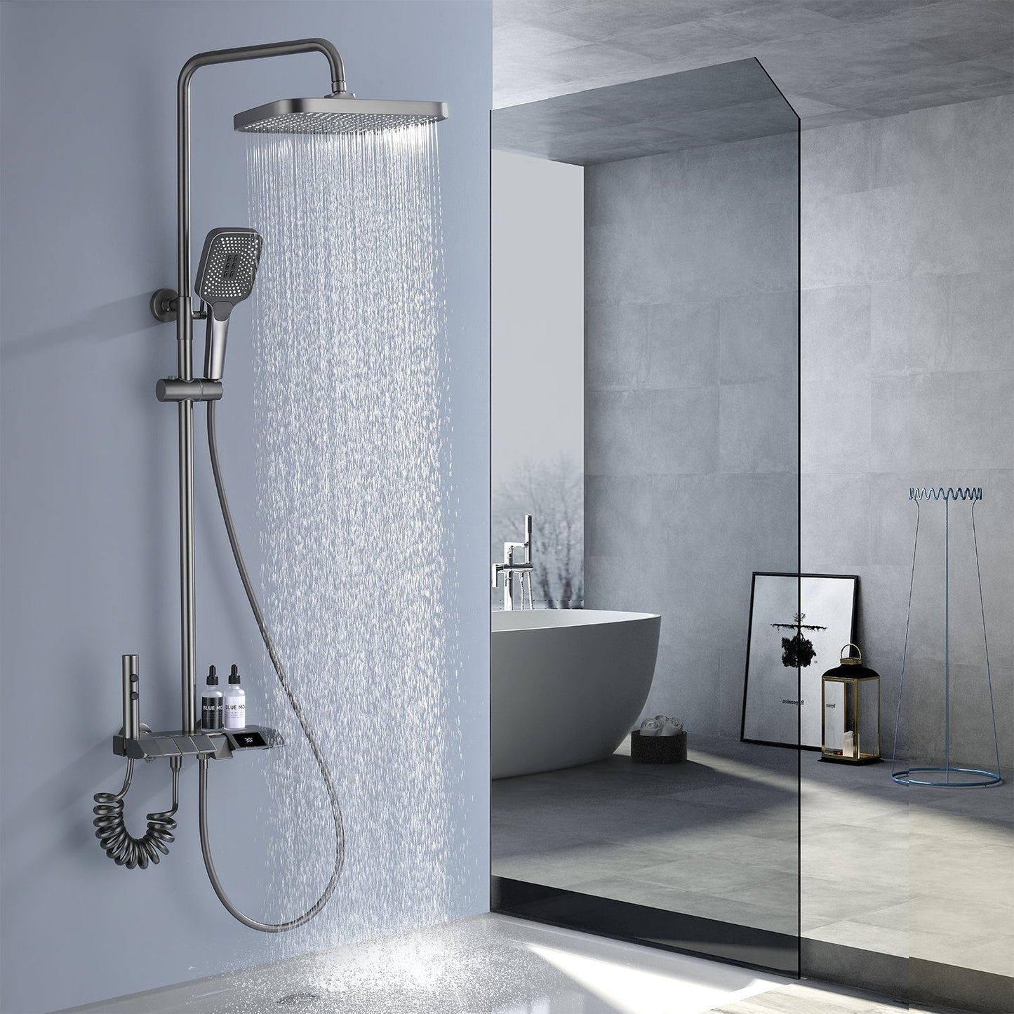 VeloraTherm Rain Shower - Thermostatic Luxury Shower System | Ymonde