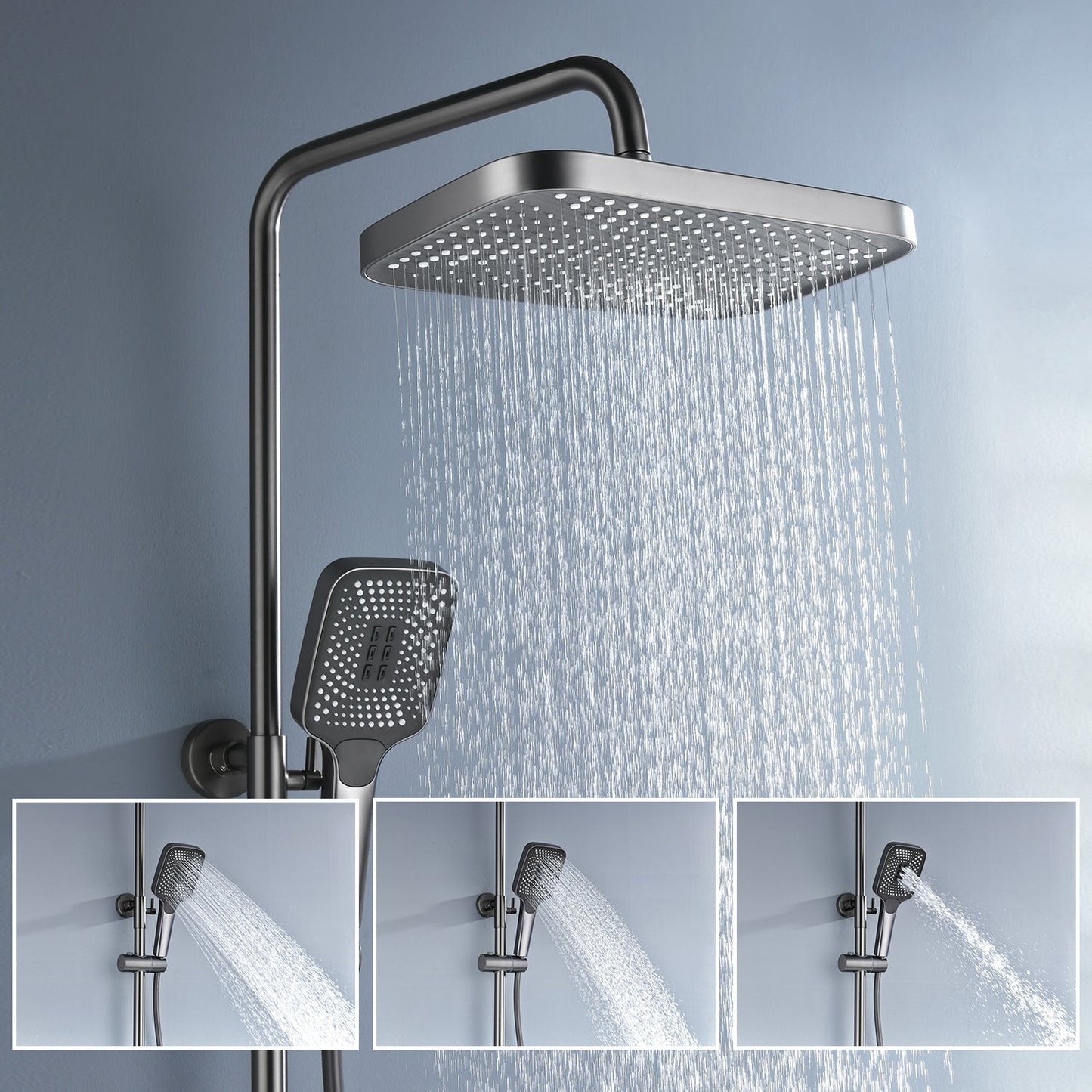 VeloraTherm Rain Shower - Thermostatic Luxury Shower System | Ymonde