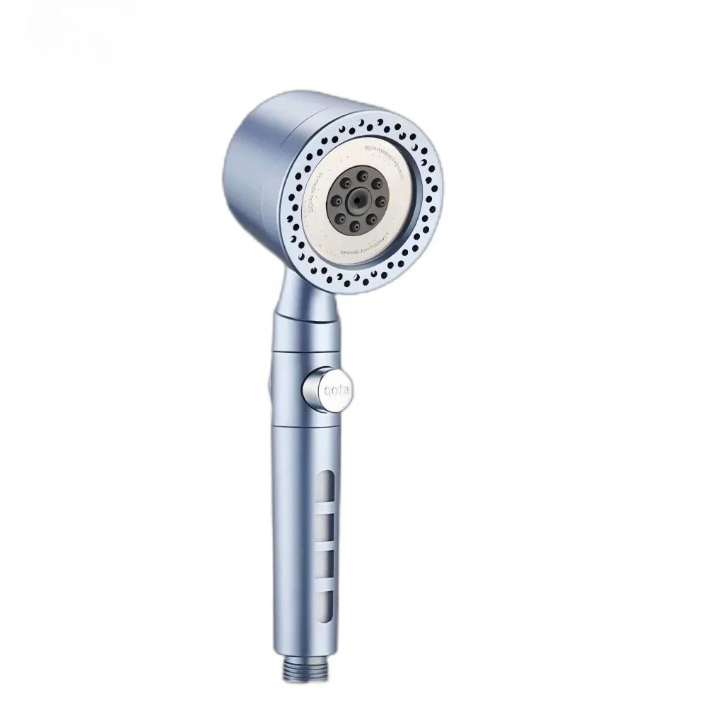 FlowFive Shower Head - 5-Spray Hand Shower with Filter and Stop Button | Ymonde