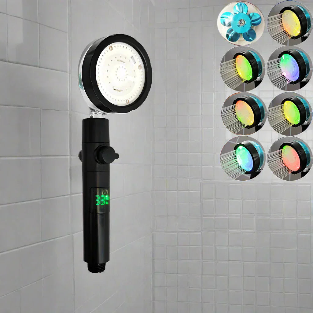 HydroTemp Shower Head - Digital Display 5 Modes High Pressure | Ymonde