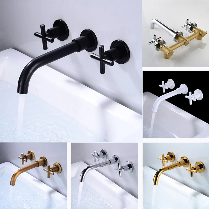 Imperio Basin Faucet - Double Handle 3-Hole Design | Ymonde
