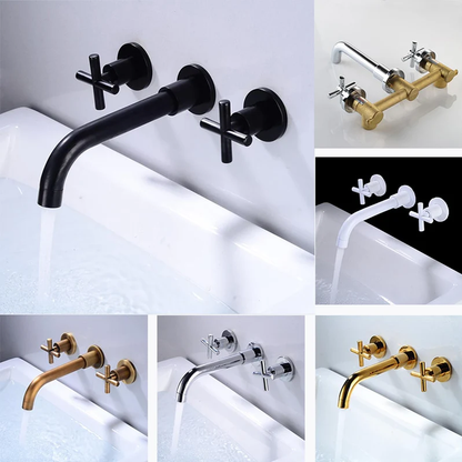 Imperio Basin Faucet - Double Handle 3-Hole Design | Ymonde