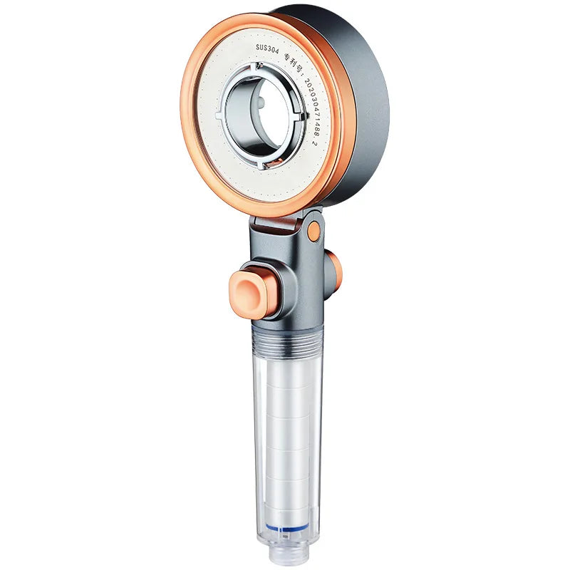 OrangeSpray Shower Head - Double-sided Hand Shower with 3 Spray Settings and Filter | Ymonde
