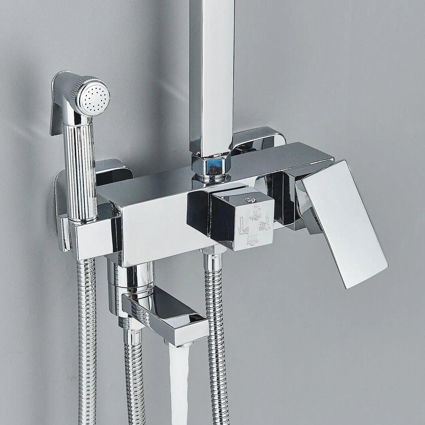FlowLine duschset - Regnduschtermostatspruta | Ymonde