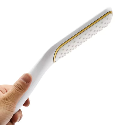 ShinyFlow Luxe Witte Doucheset met Goudaccenten en Regendouche | Ymonde