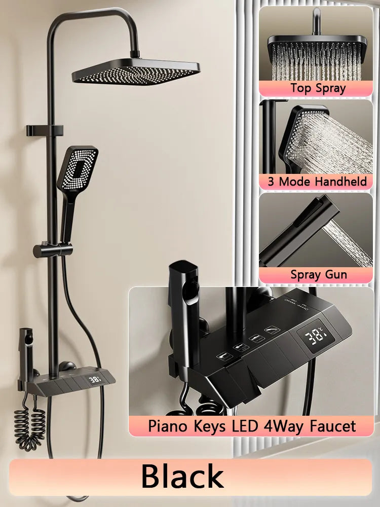RainFusion Wellness Set - Luxury Rain Shower Set | Ymonde