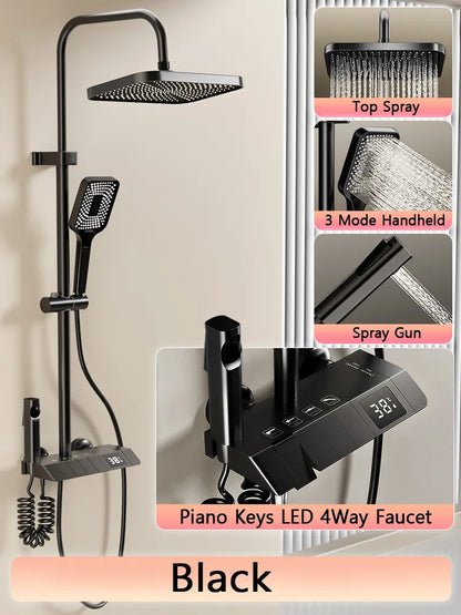 RainFusion Wellness Set - Luxury Rain Shower Set | Ymonde