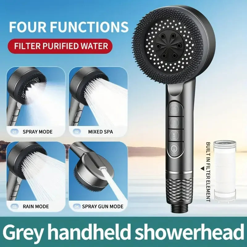 FourSpray-Duschkopf – Handbrause mit vier Positionen und Filter | Ymonde