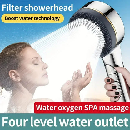 FourSpray-Duschkopf – Handbrause mit vier Positionen und Filter | Ymonde