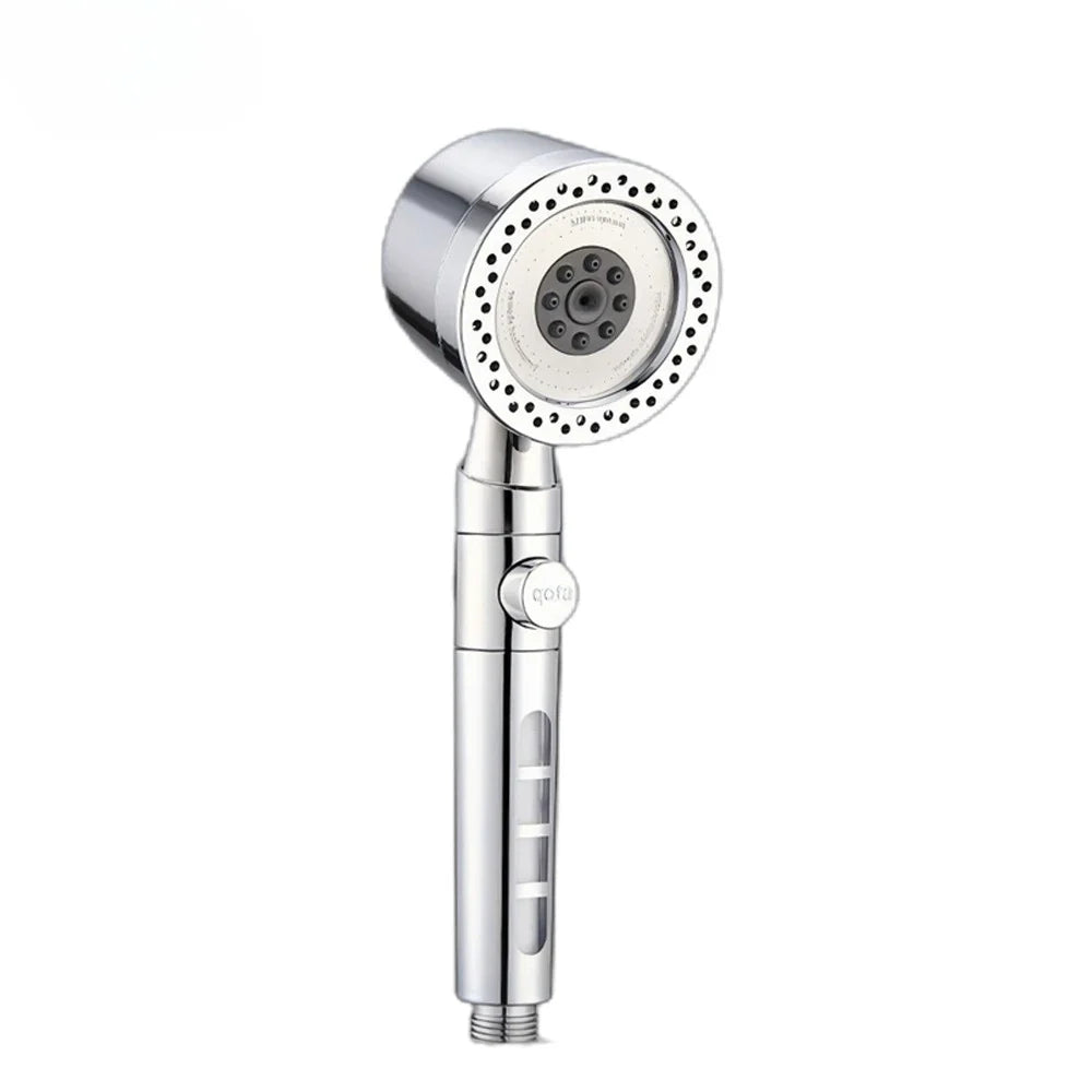 FlowFive Shower Head - 5-Spray Hand Shower with Filter and Stop Button | Ymonde