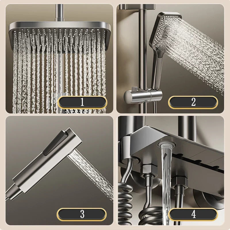 RainFusion Wellness Set - Luxury Rain Shower Set | Ymonde