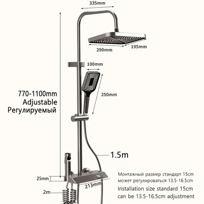 RainFusion Wellness Set - Luxury Rain Shower Set | Ymonde