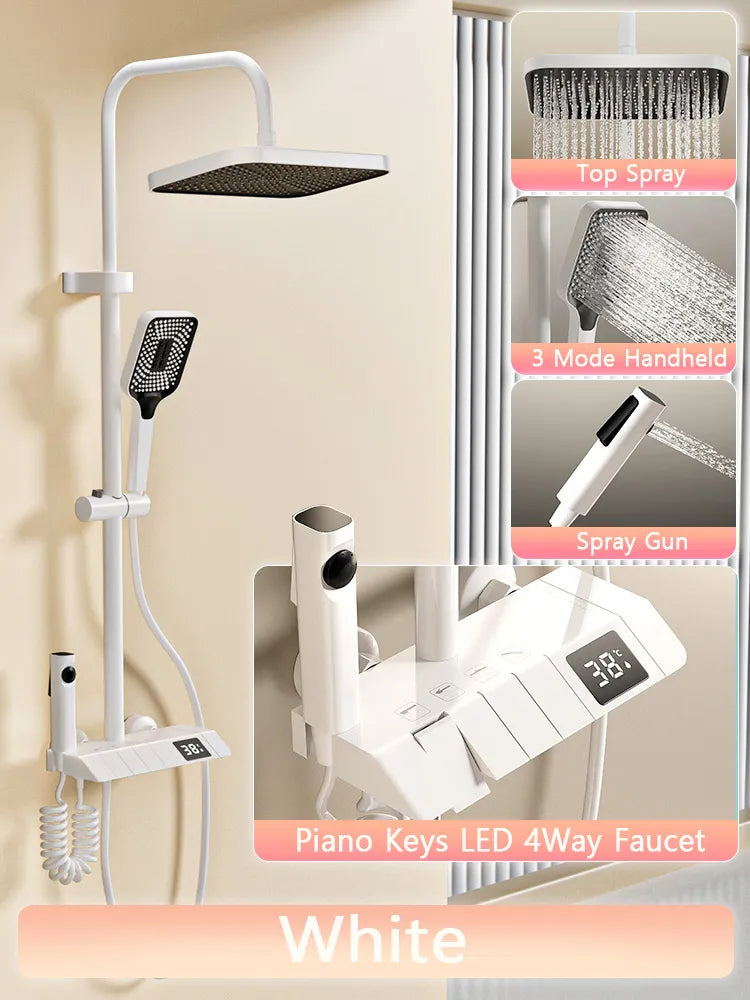 RainFusion Wellness Set - Luxury Rain Shower Set | Ymonde