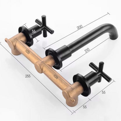 Imperio Basin Faucet - Double Handle 3-Hole Design | Ymonde