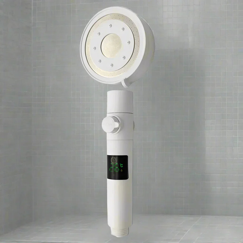 HydroTemp Shower Head - Digital Display 5 Modes High Pressure | Ymonde