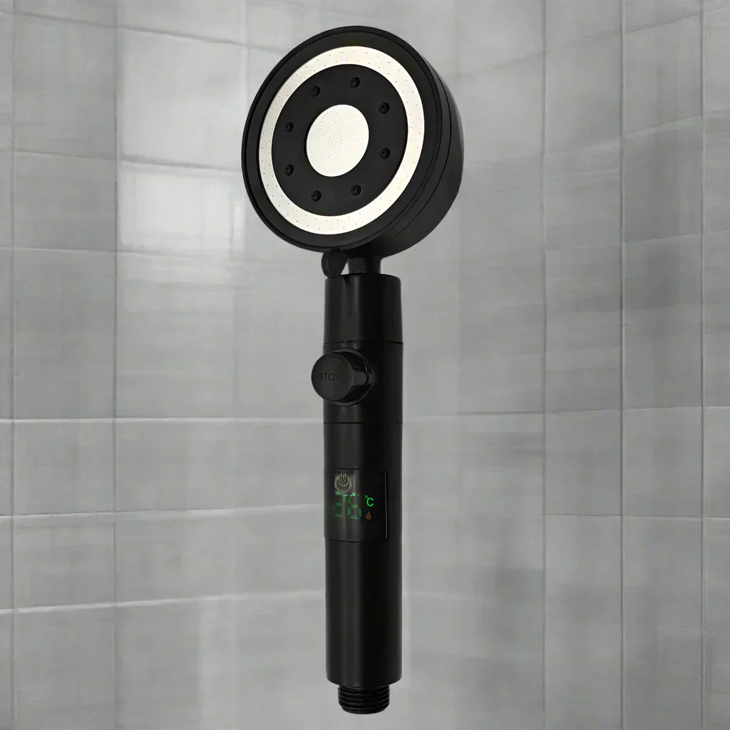 HydroTemp Shower Head - Digital Display 5 Modes High Pressure | Ymonde