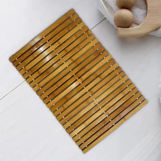 BambooZen - Luxe Bamboe Badmat met Antislip en Natuurlijk Lattendesign | Ymonde