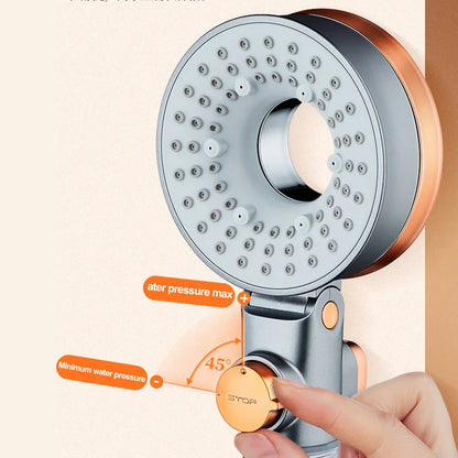 OrangeSpray Shower Head - Double-sided Hand Shower with 3 Spray Settings and Filter | Ymonde