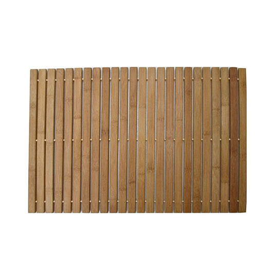 BambooZen bamboe badmat met lattendesign en antislip onderzijde van Ymonde