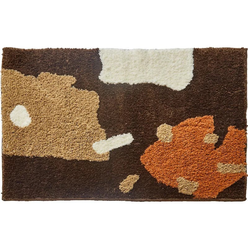 BrownyDry extra thick brown beige bath mat with anti-slip and absorbent effect from Ymonde.