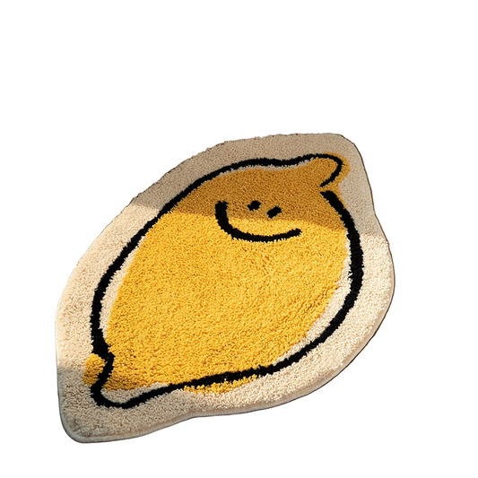 Tappeto Citrio Ymonde con disegno di limoni per il bagno