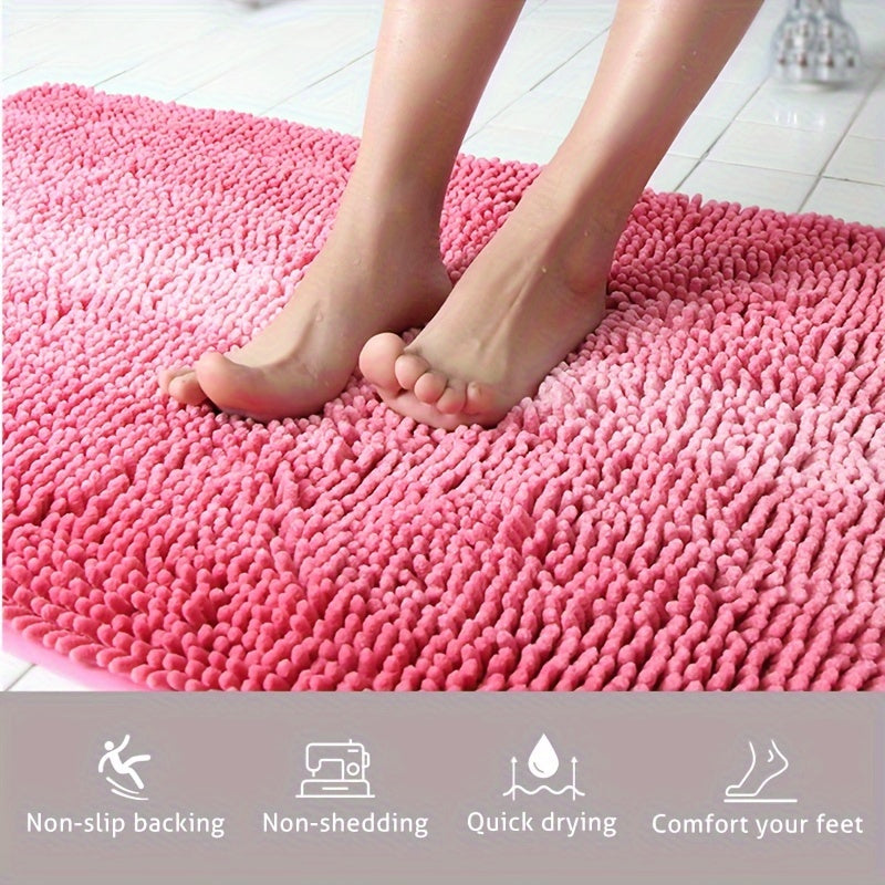 CloudStep Luxury Chenille Bath Mat – Ultra Soft & Instant Dry Comfort | Ymonde