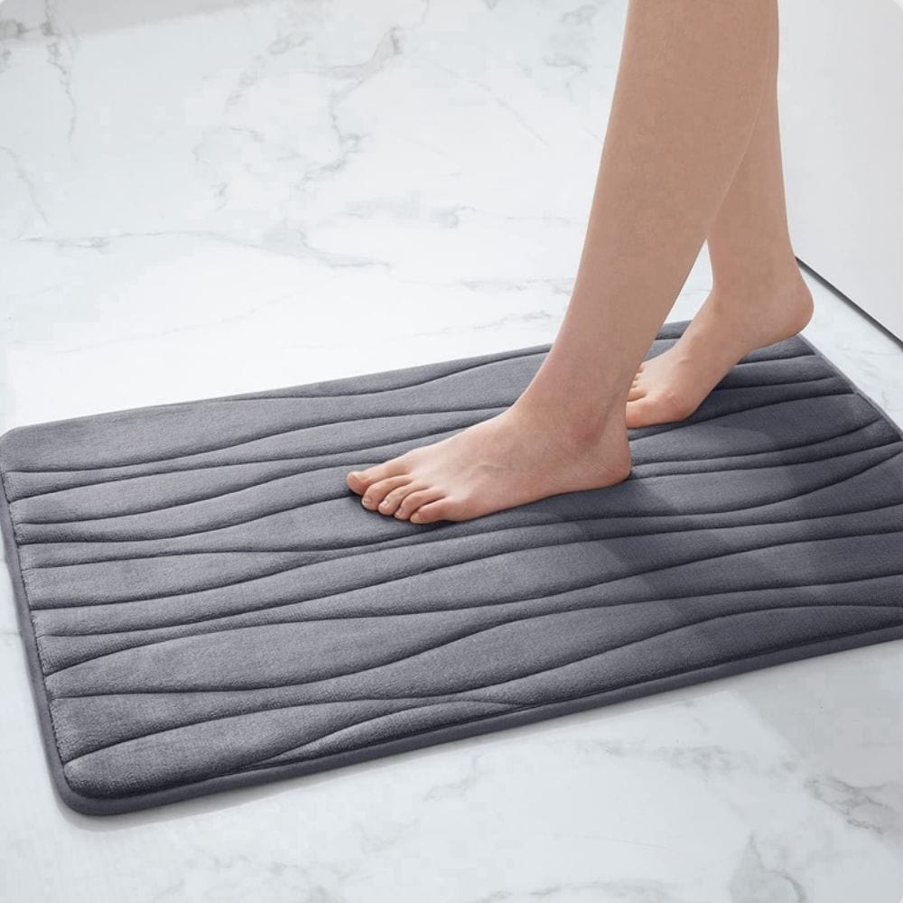 FlowNest XL – Ekstra stor absorberende badematte 70x120 cm | Ymonde