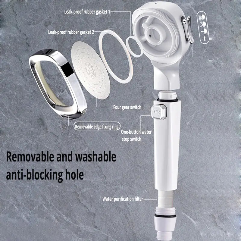 FlexFlow Shower Head – Adjustable & High Pressure Comfort | Ymonde