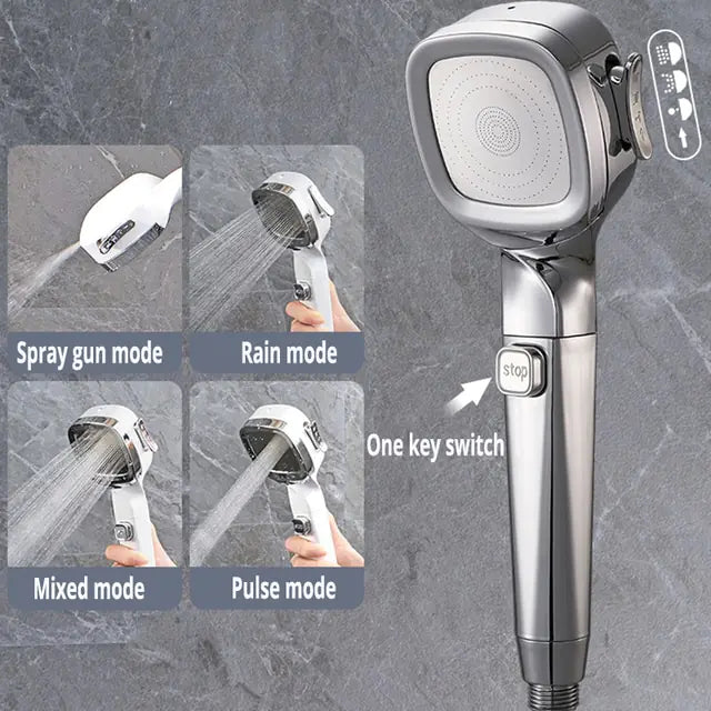 FlexFlow Shower Head – Adjustable & High Pressure Comfort | Ymonde