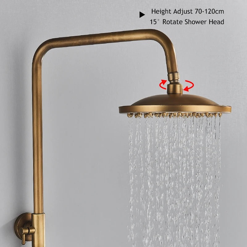 Rain shower Brass Shower tap – Thermostatic with hand shower