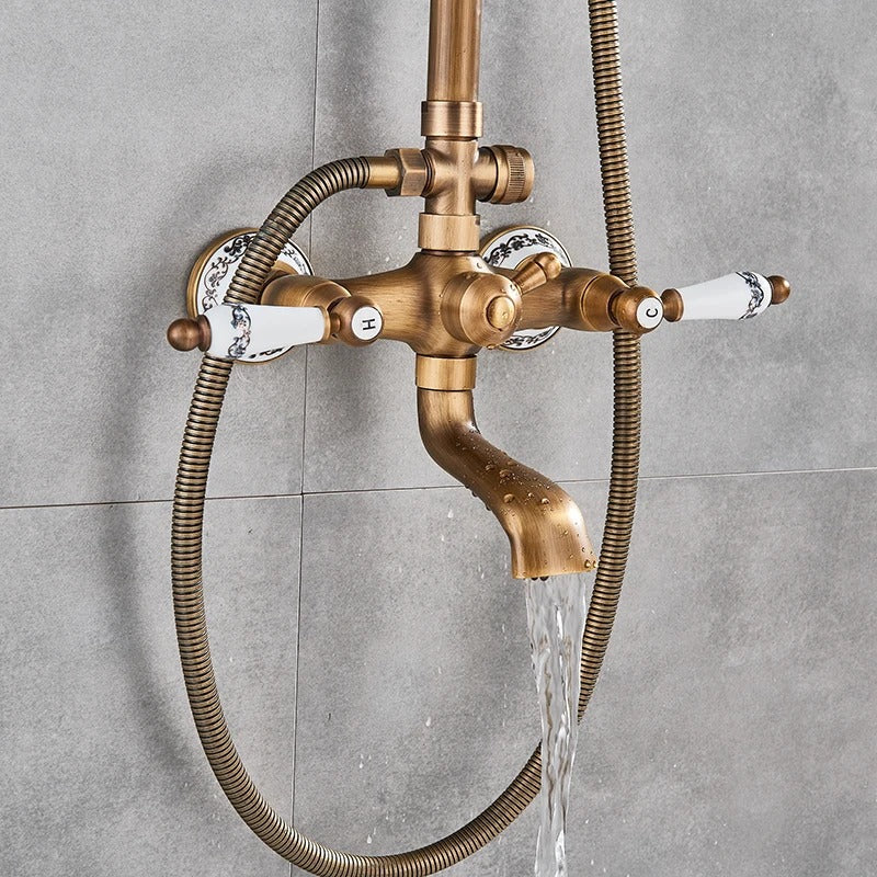 Rain shower Brass Shower tap – Thermostatic with hand shower