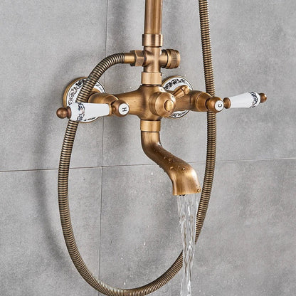 Rain shower Brass Shower tap – Thermostatic with hand shower