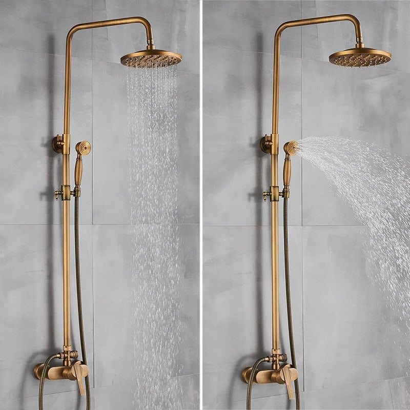 Rain shower Brass Shower tap – Thermostatic with hand shower