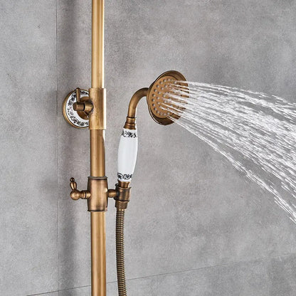 Rain shower Brass Shower tap – Thermostatic with hand shower