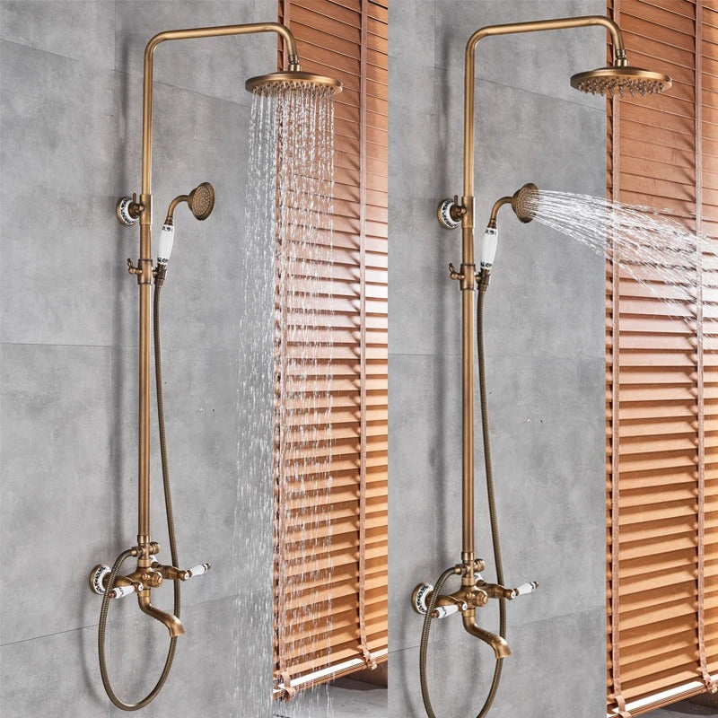 Rain shower Brass Shower tap – Thermostatic with hand shower