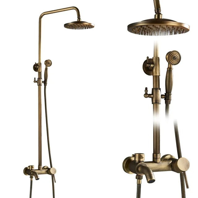 Rain shower Brass Shower tap – Thermostatic with hand shower