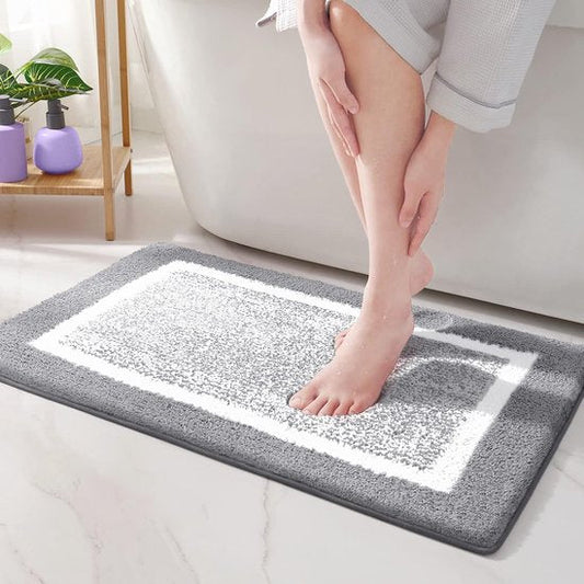 Microvezel Badmat 50x75 cm Antislip Zachte Absorberende Badkamermat Voor Douche En Badkamer