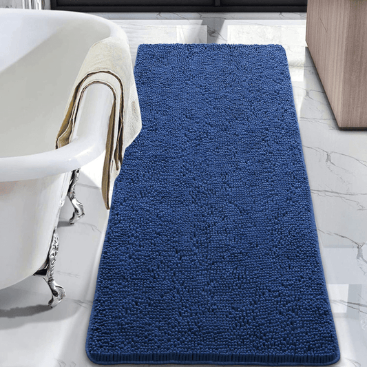 Extra grote marineblauwe badmat zacht antislip badkamer van Ymonde