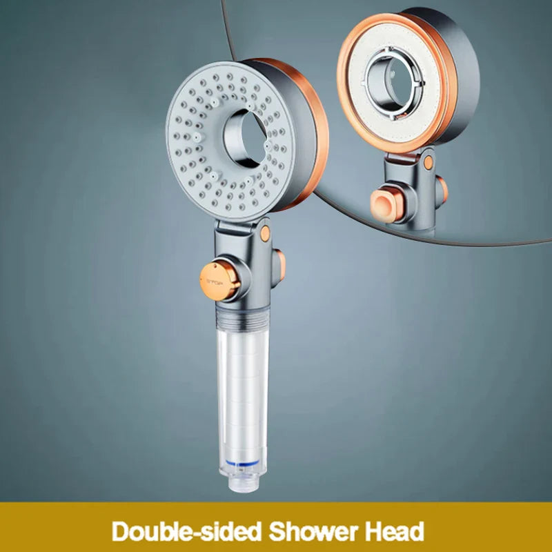OrangeSpray double-sided shower head with 3 spray settings and filter from Ymonde