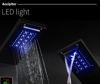 RainWall Shower Set - Stainless Steel Wall Shower Panel Thermostatic Rain Shower | Ymonde