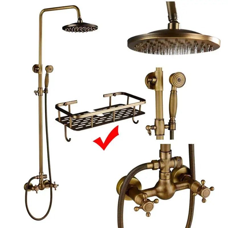 Rain shower Brass Shower tap – Thermostatic with hand shower