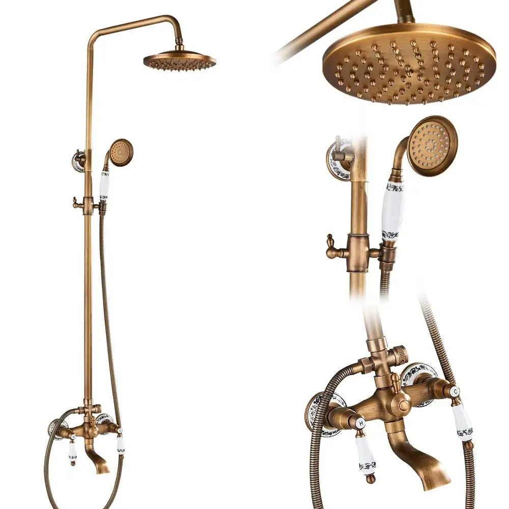 Rain shower Brass Shower tap – Thermostatic with hand shower
