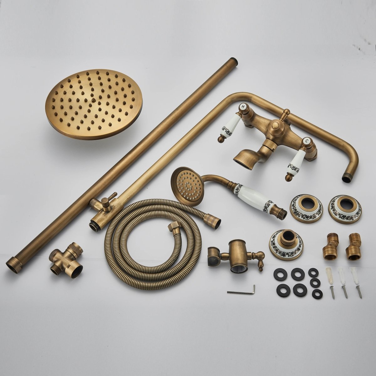 Rain shower Brass Shower tap – Thermostatic with hand shower