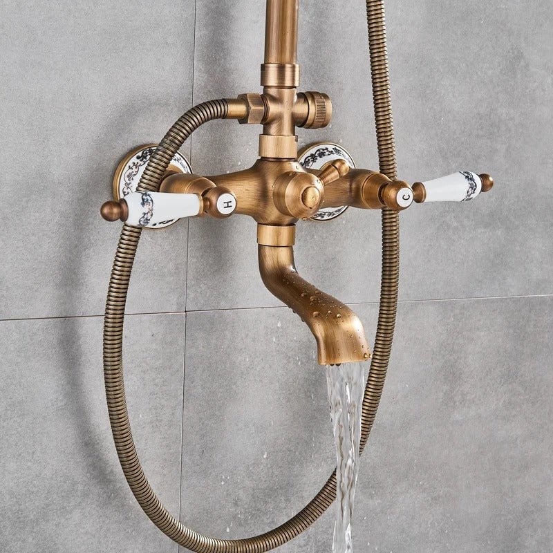 Rain shower Brass Shower tap – Thermostatic with hand shower