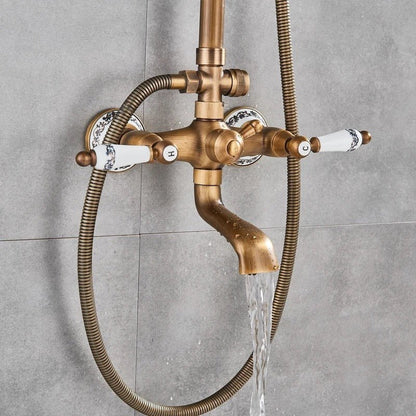 Rain shower Brass Shower tap – Thermostatic with hand shower