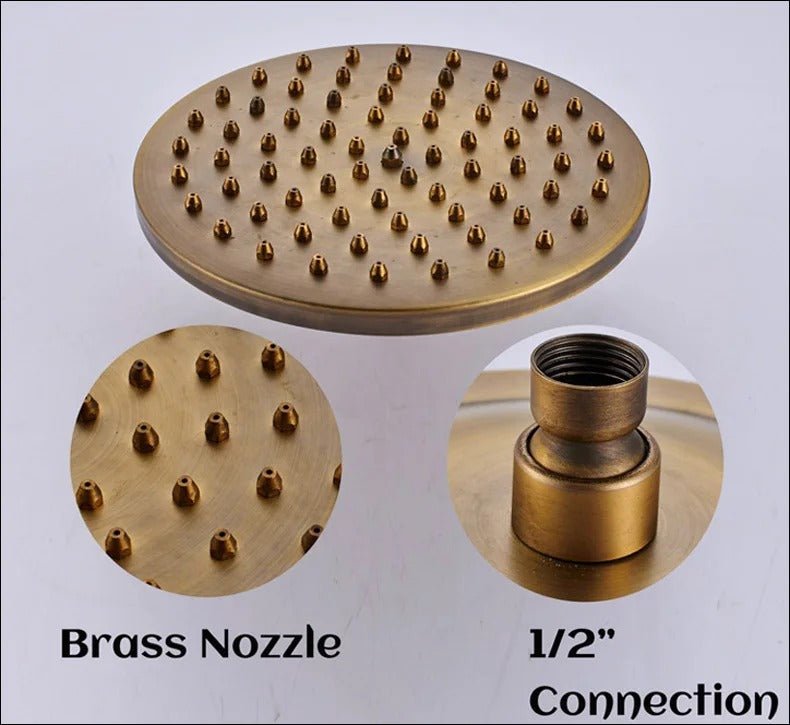 Rain shower Brass Shower tap – Thermostatic with hand shower